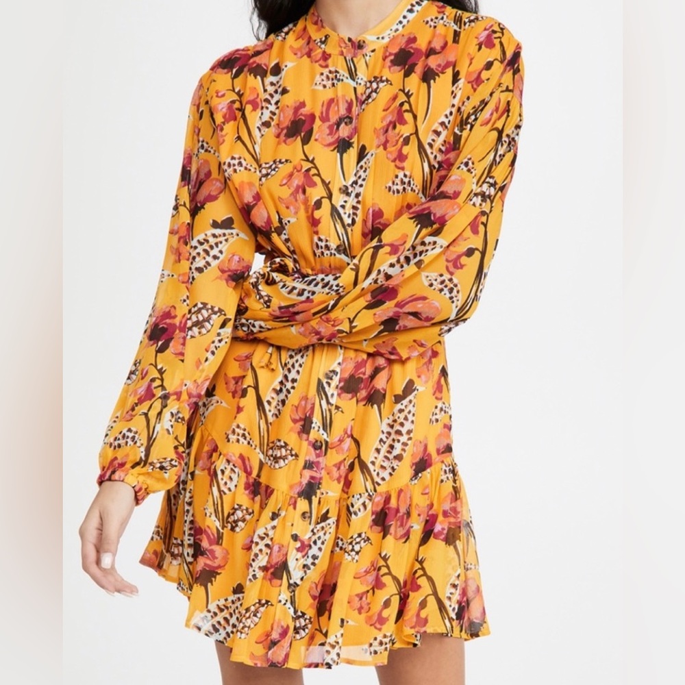 A.L.C. Jen Floral Silk Dress